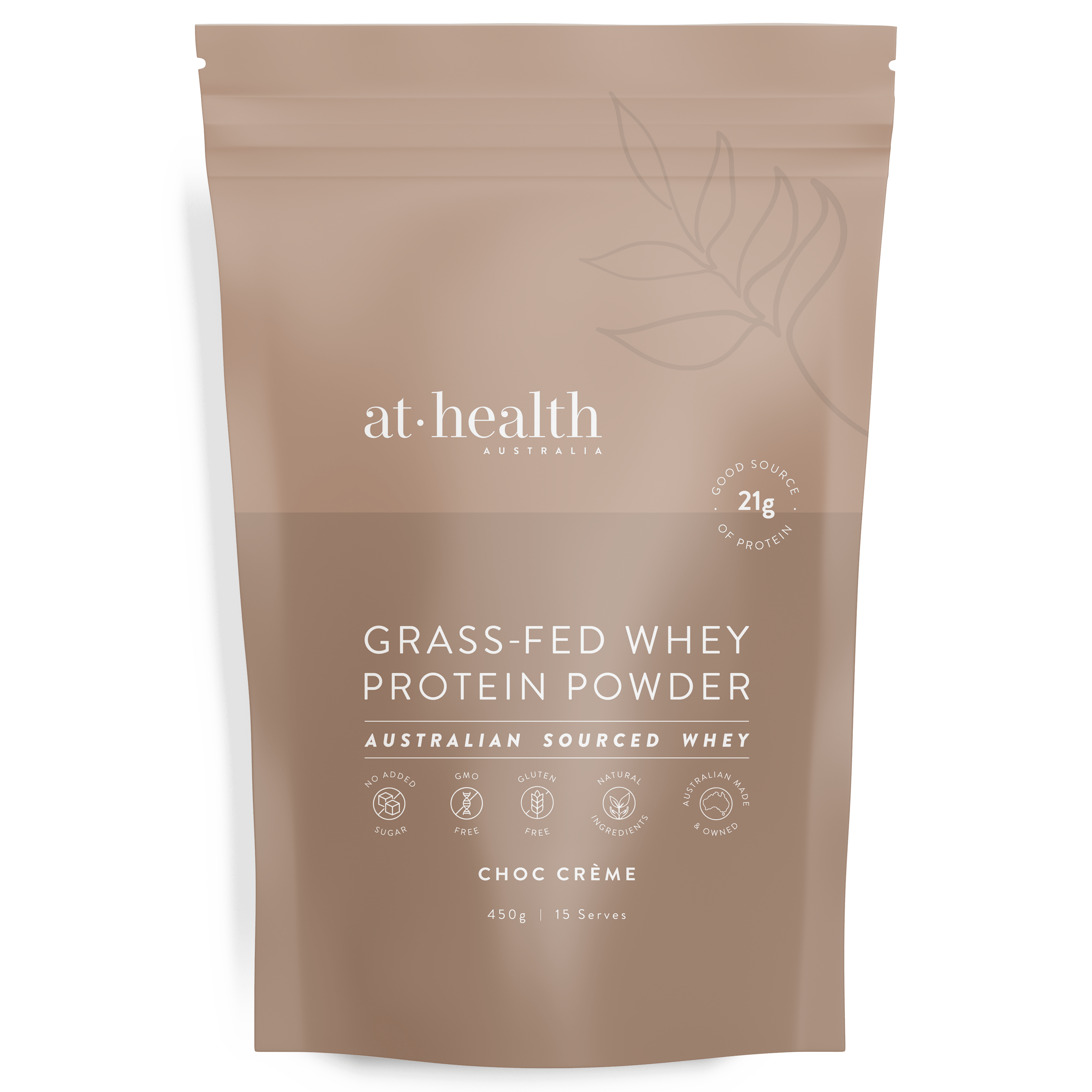 At Health Australia Australian Grass-Fed Whey Protein Concentrate - Choc Crème