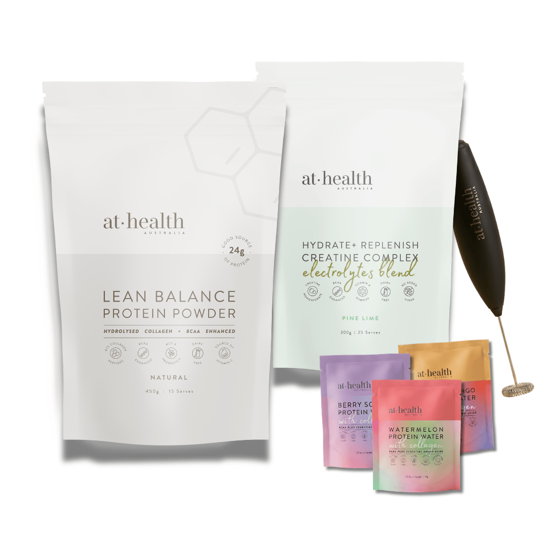 At Health Australia Bundle Starter Bundle - Protein, Hydration + FREE Whizz (Choose Your Flavour)