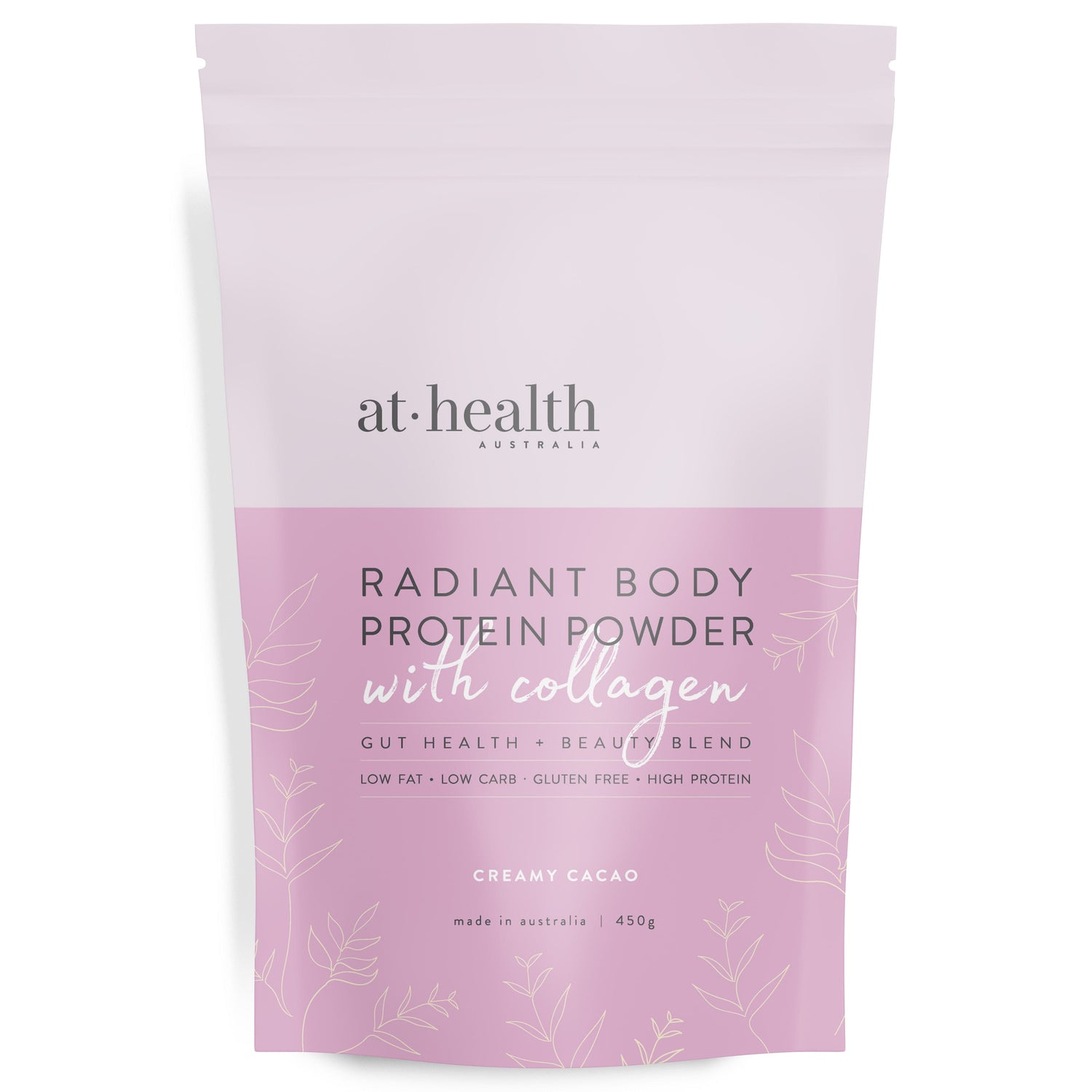 At Health Australia Collagen Protein SMALL (450g) 15 serves Radiant Body Protein Powder with Collagen - Cacao