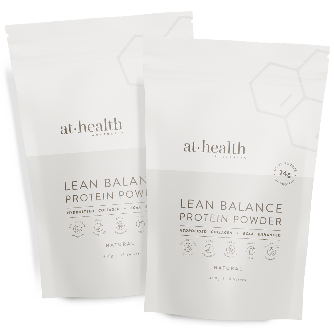 At Health Australia Pty Ltd Collagen Protein 900g ( 2x 450g ) Lean Balance Protein Powder - Unflavoured