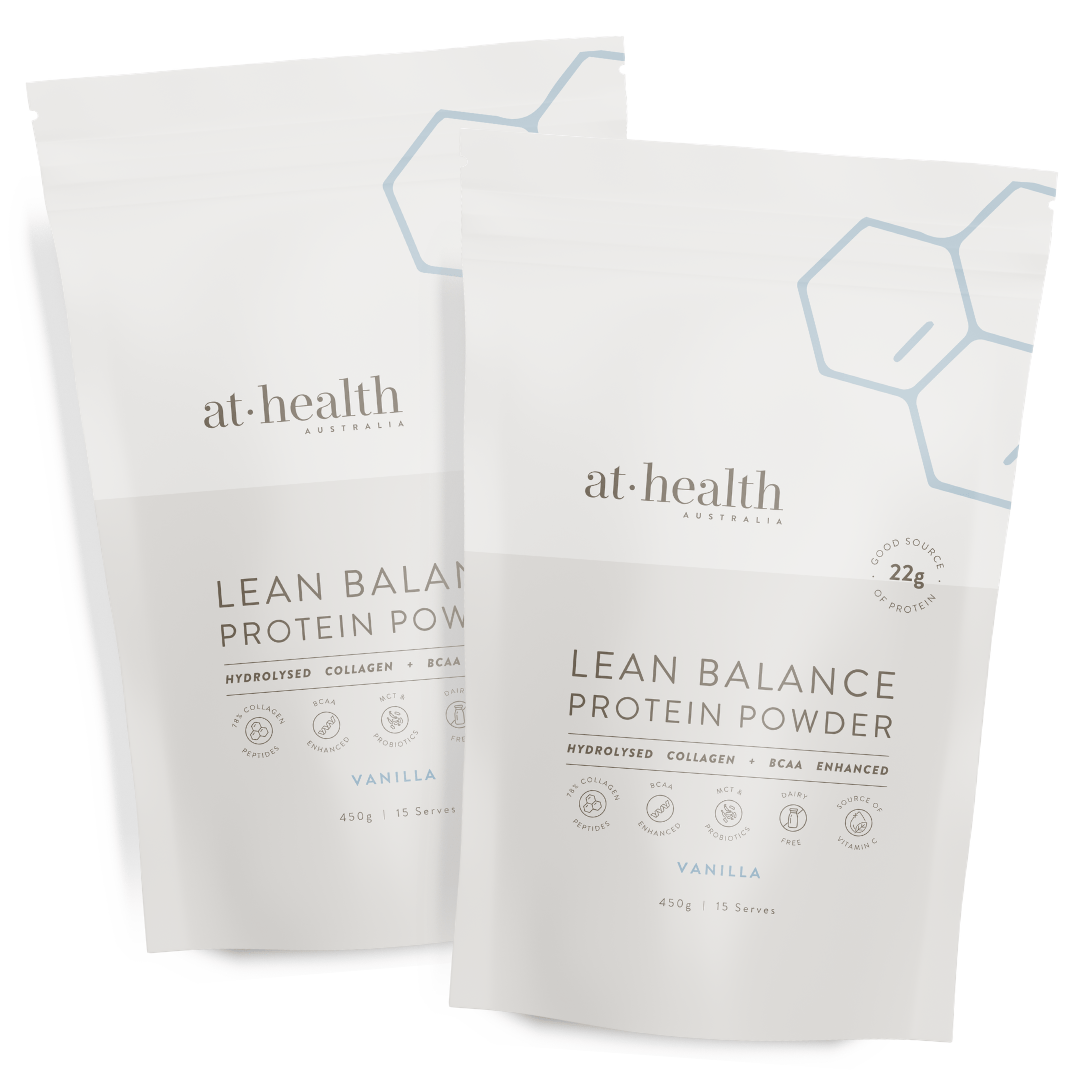 At Health Australia Pty Ltd Collagen Protein 900g ( 2x 450g ) Lean Balance Protein Powder - Vanilla