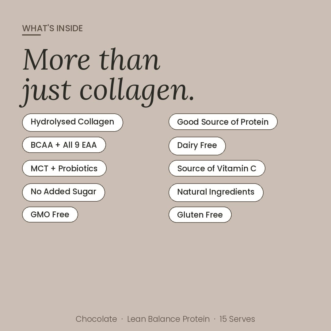 At Health Australia Pty Ltd Collagen Protein Lean Balance Protein Powder - Chocolate