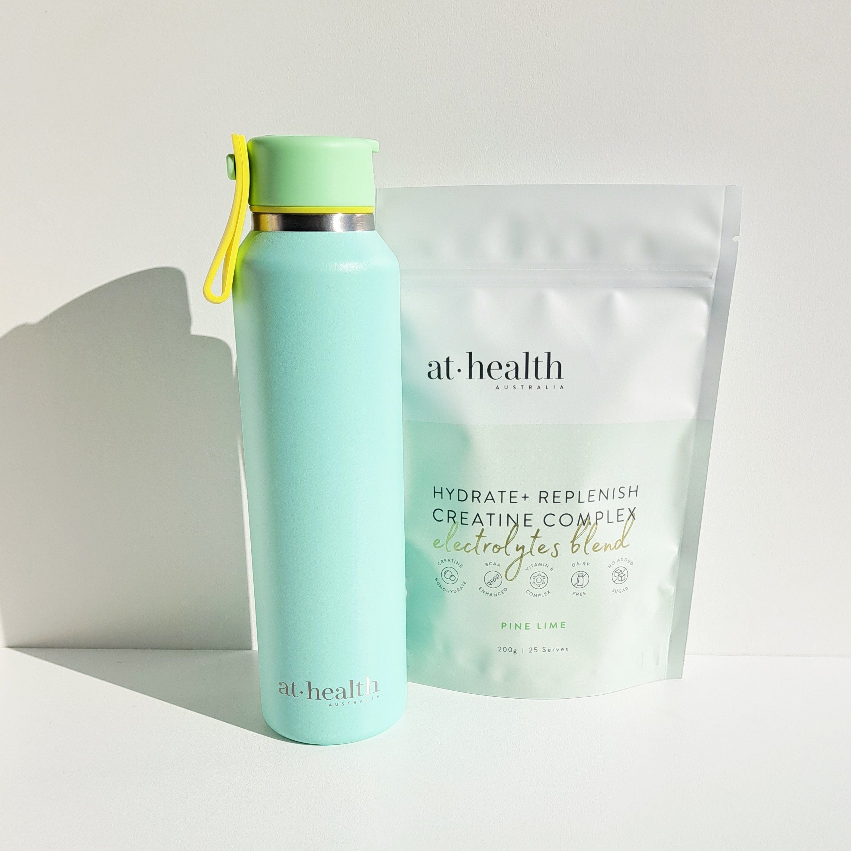 At Health Australia Pty Ltd Cute Stainless Bottle ( Purple or Sage )