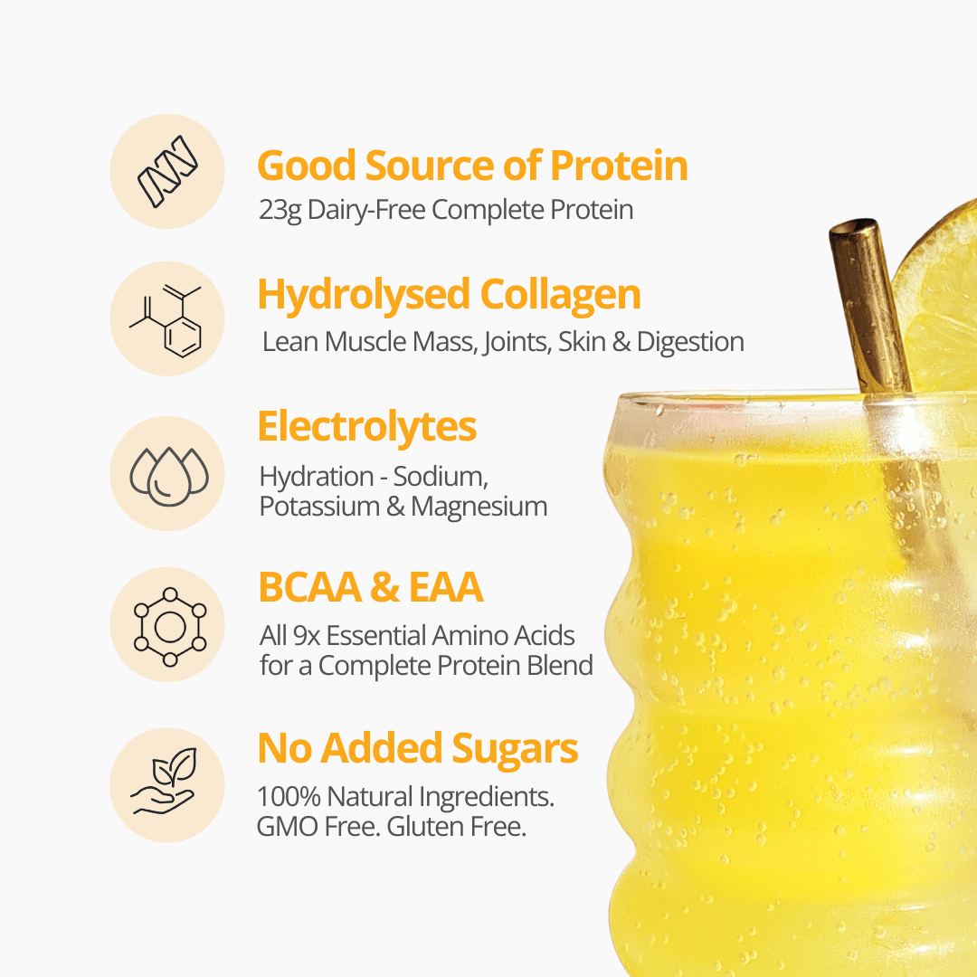 At Health Australia Pty Ltd Protein Water Protein Water with Collagen, Hydration Salts & BCAA - Passion Mango