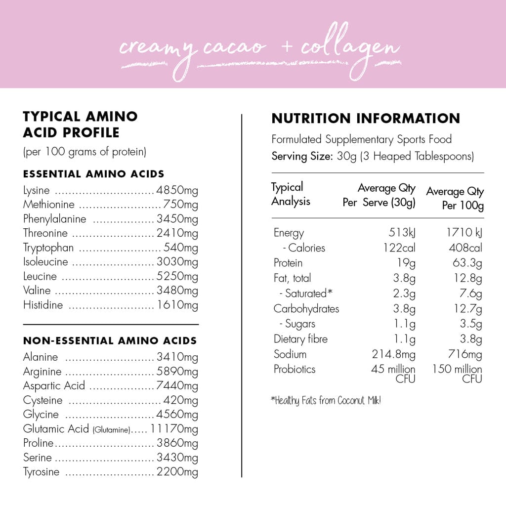 At Health Australia Collagen Protein Radiant Body Protein Powder with Collagen - Cacao