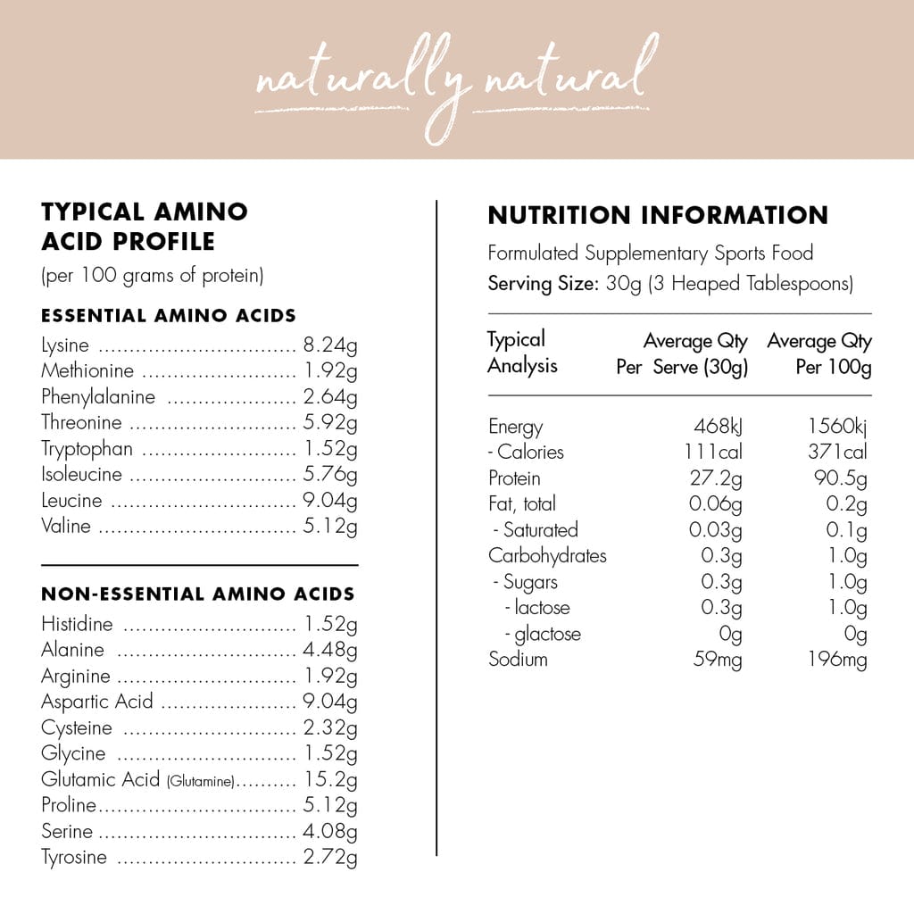 At Health Australia WPI Whey Protein Isolate - Natural (unflavoured)