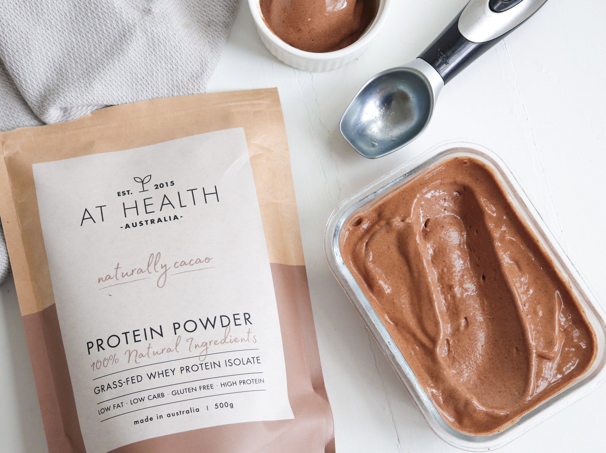 At Health Australia healthy protein ice cream is so delicious. Chocolate Protein icecream with no added sugars and low fat. At Health Protein Ice cream Australia is the best tasting healthy ice cream recipe using natural chocolate protein..