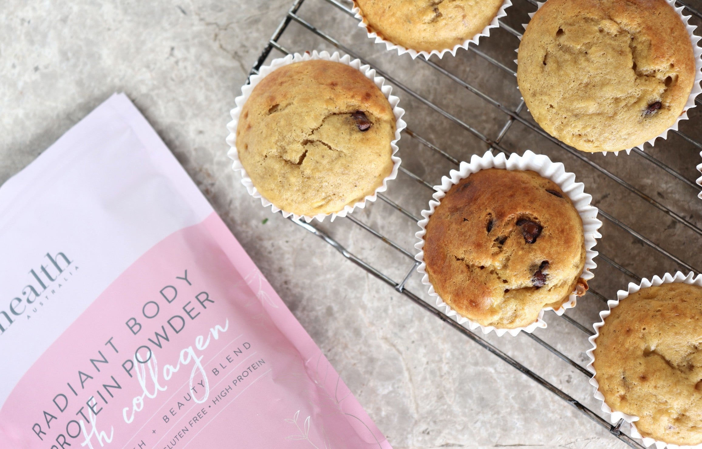 Choc Chip Protein Muffins