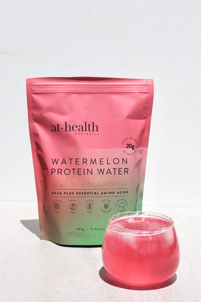 Protein Water with Collagen, Hydration Salts &amp; BCAA - Watermelon