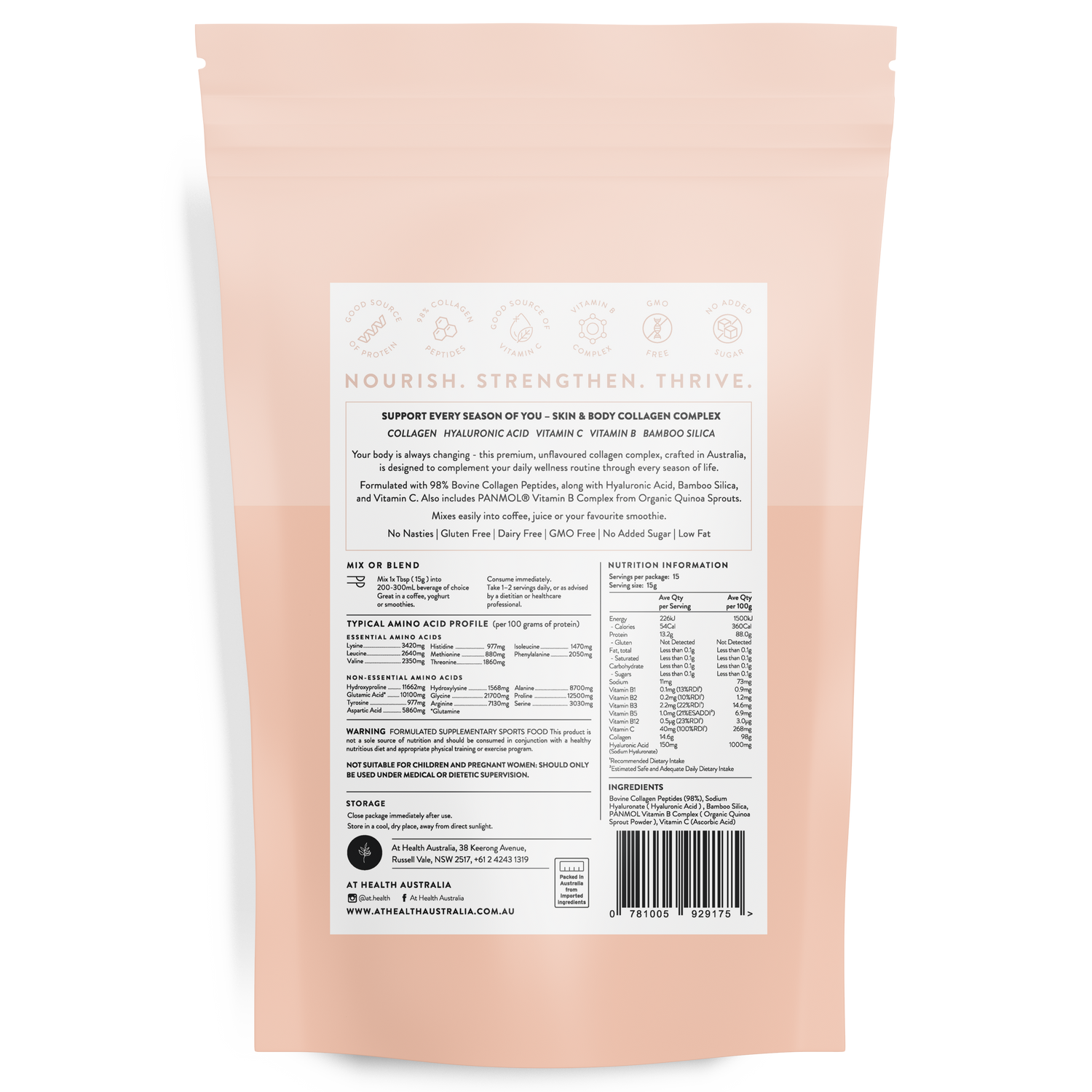 Align+ Body Collagen Complex 225g ( 15 serves )