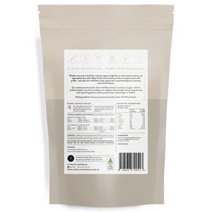 At Health Australia Australian Grass-Fed Whey Protein Concentrate - Natural