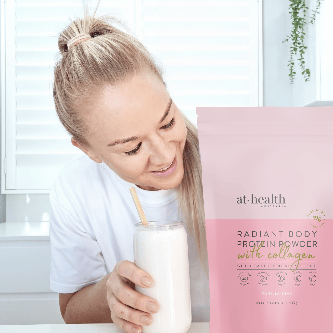 At Health Australia Collagen Protein Radiant Body Protein Powder + Collagen - Vanilla Bean