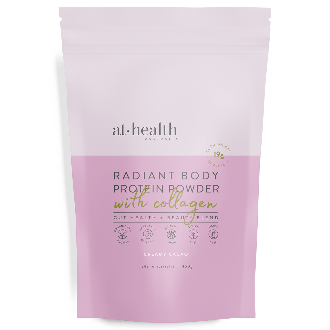 At Health Australia Collagen Protein Radiant Body Protein Powder with Collagen - Cacao