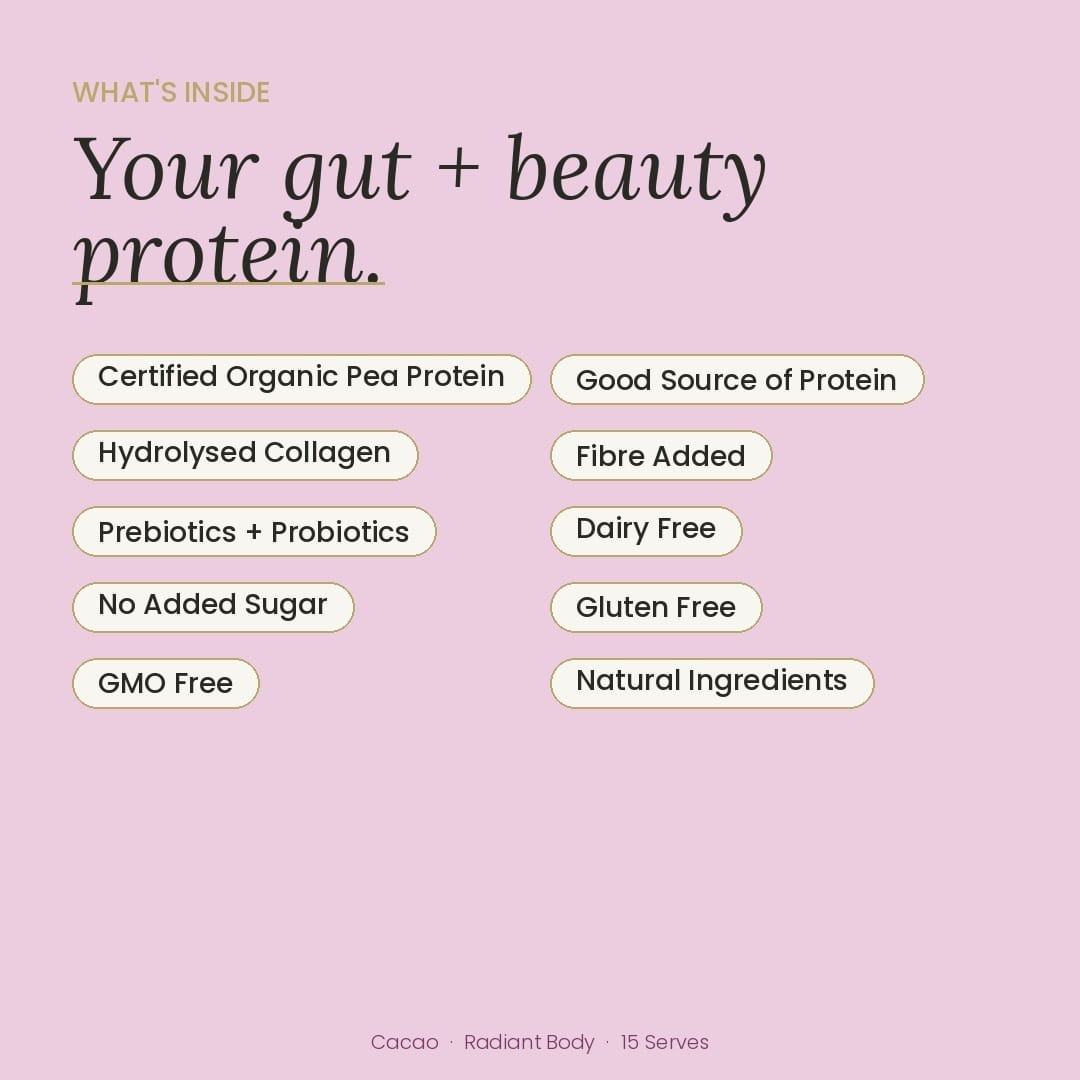 At Health Australia Collagen Protein Radiant Body Protein Powder with Collagen - Creamy Cacao