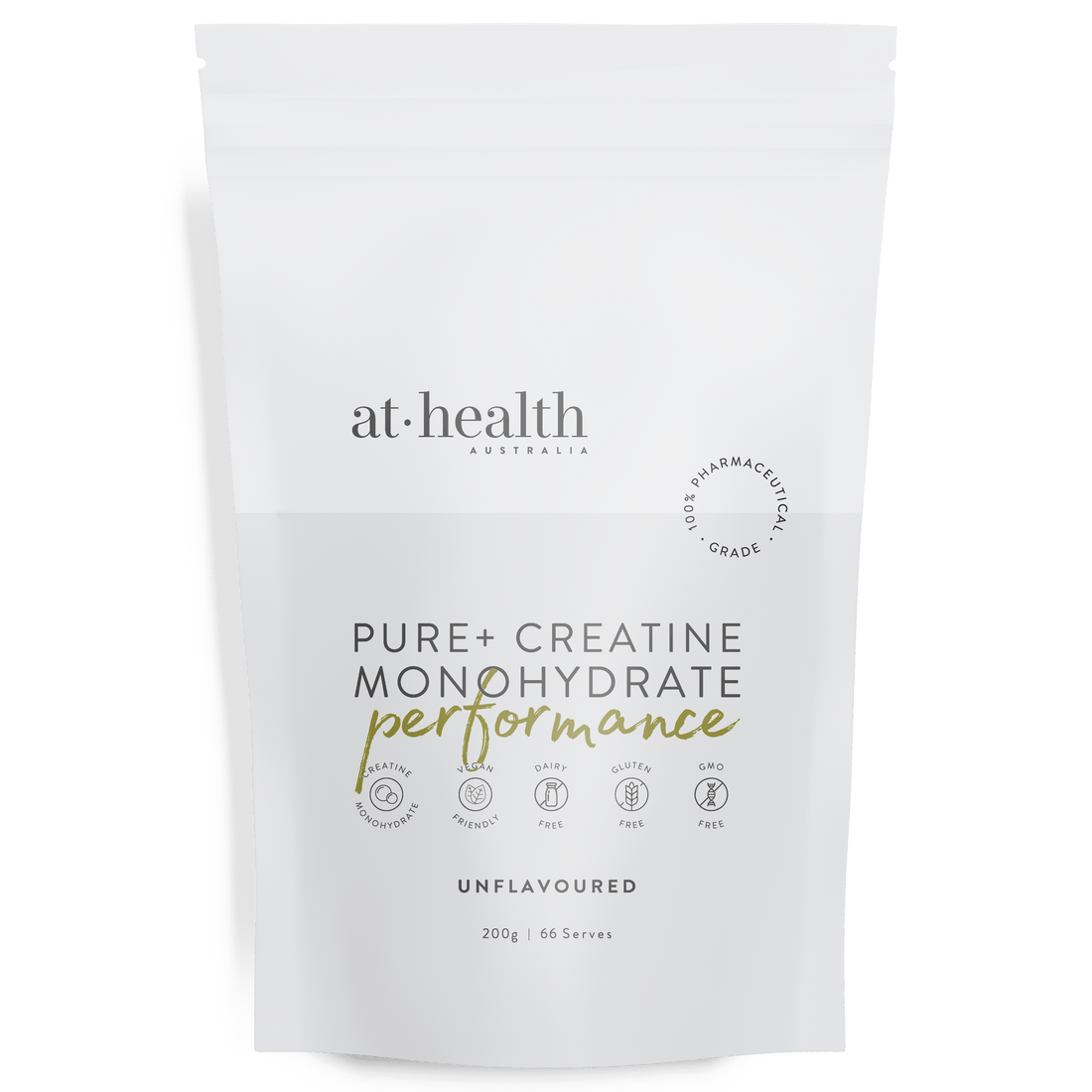 At Health Australia Health Supplement Creatine Monohydrate 200g ( 66 serves )