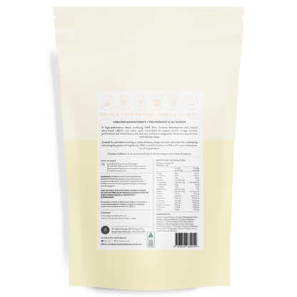 At Health Australia Health Supplement Energy+ Focus Creatine Complex - PreWorkout Blend