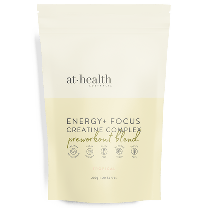 At Health Australia Health Supplement Energy+ Focus Creatine Complex - PreWorkout Blend