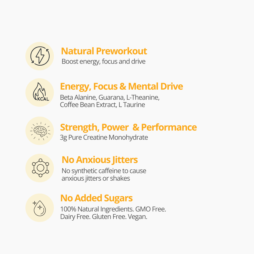 At Health Australia Health Supplement Energy+ Focus Creatine Complex - PreWorkout Blend