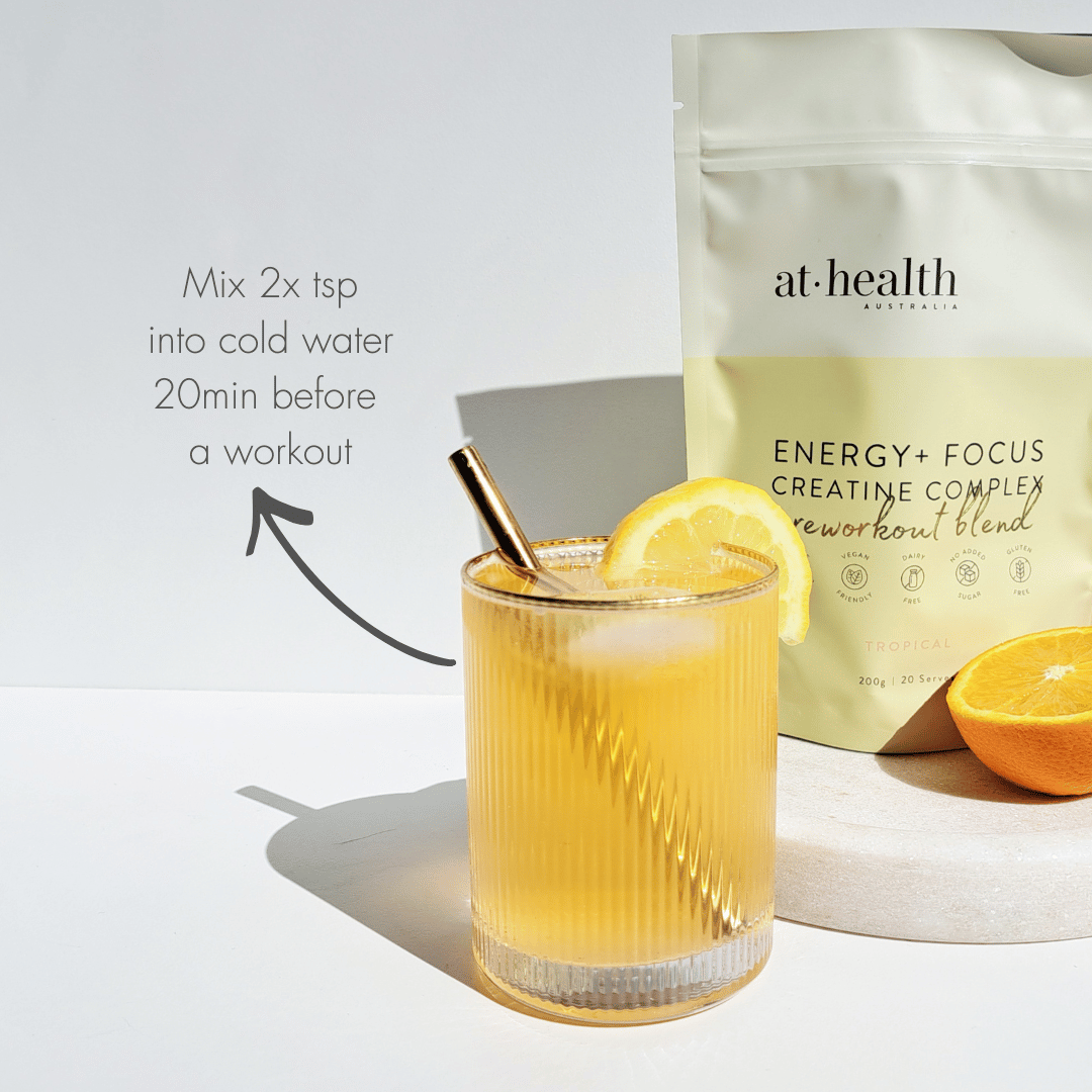 At Health Australia Health Supplement Energy+ Focus Creatine Complex - PreWorkout Blend