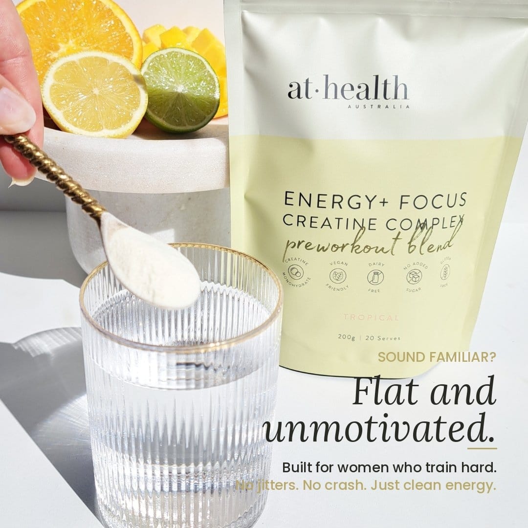 At Health Australia Health Supplement Energy+ Focus Creatine Complex - PreWorkout Blend