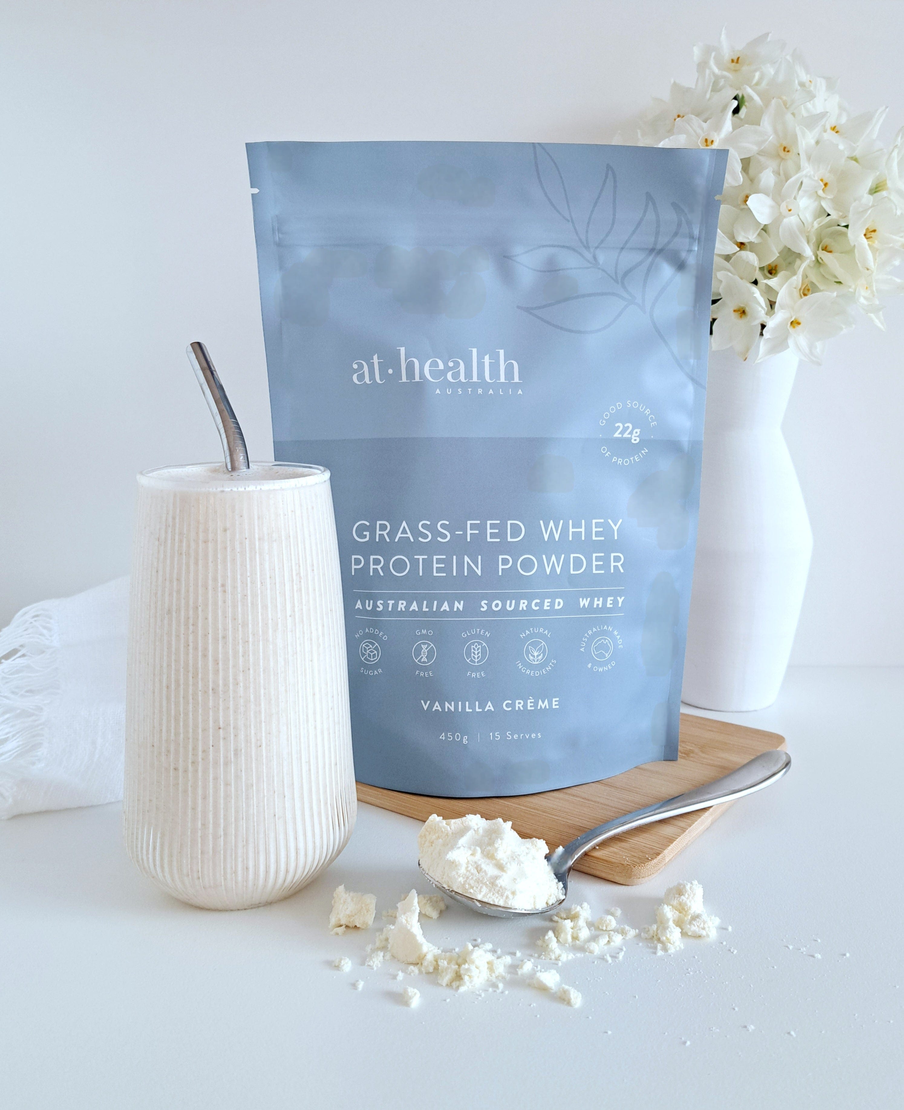 At Health Australia Pty Ltd Australian Grass-Fed Whey Protein Concentrate - Vanilla Crème