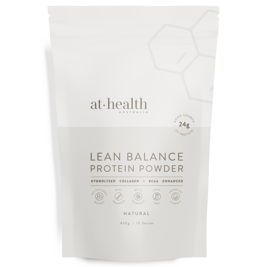 At Health Australia Pty Ltd Collagen Protein 450g Lean Balance Protein Powder - Unflavoured