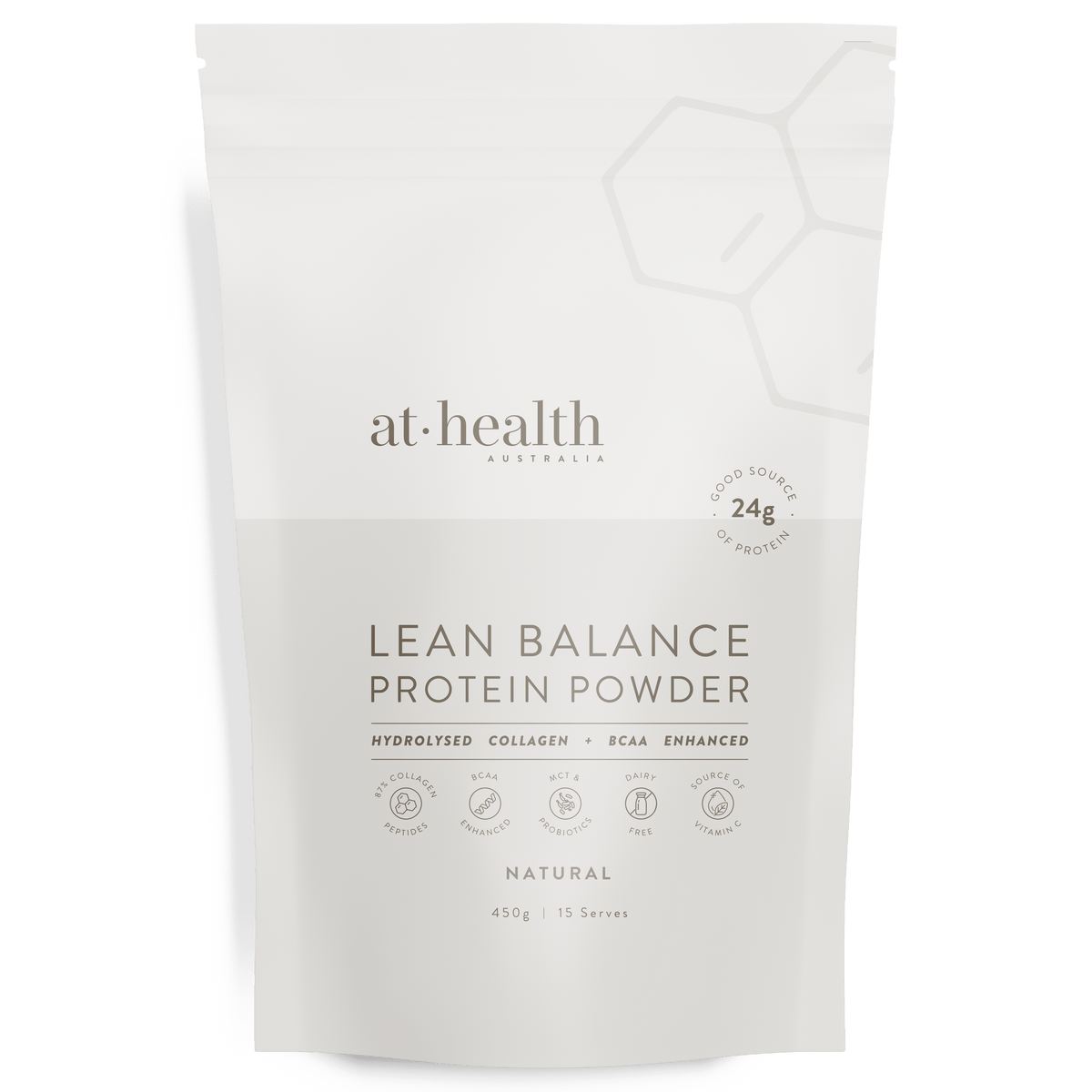 At Health Australia Pty Ltd Collagen Protein 450g Lean Balance Protein Powder - Unflavoured