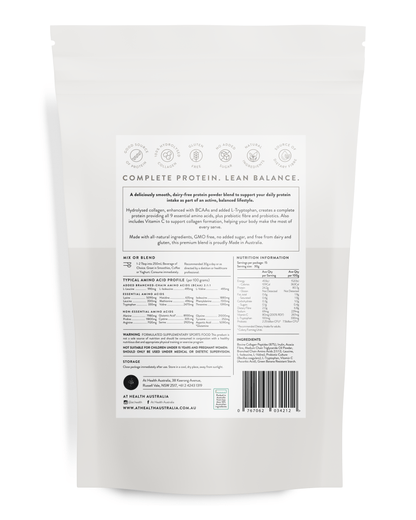 At Health Australia Pty Ltd Collagen Protein Unflavoured Lean Balance Protein Powder - Unflavoured