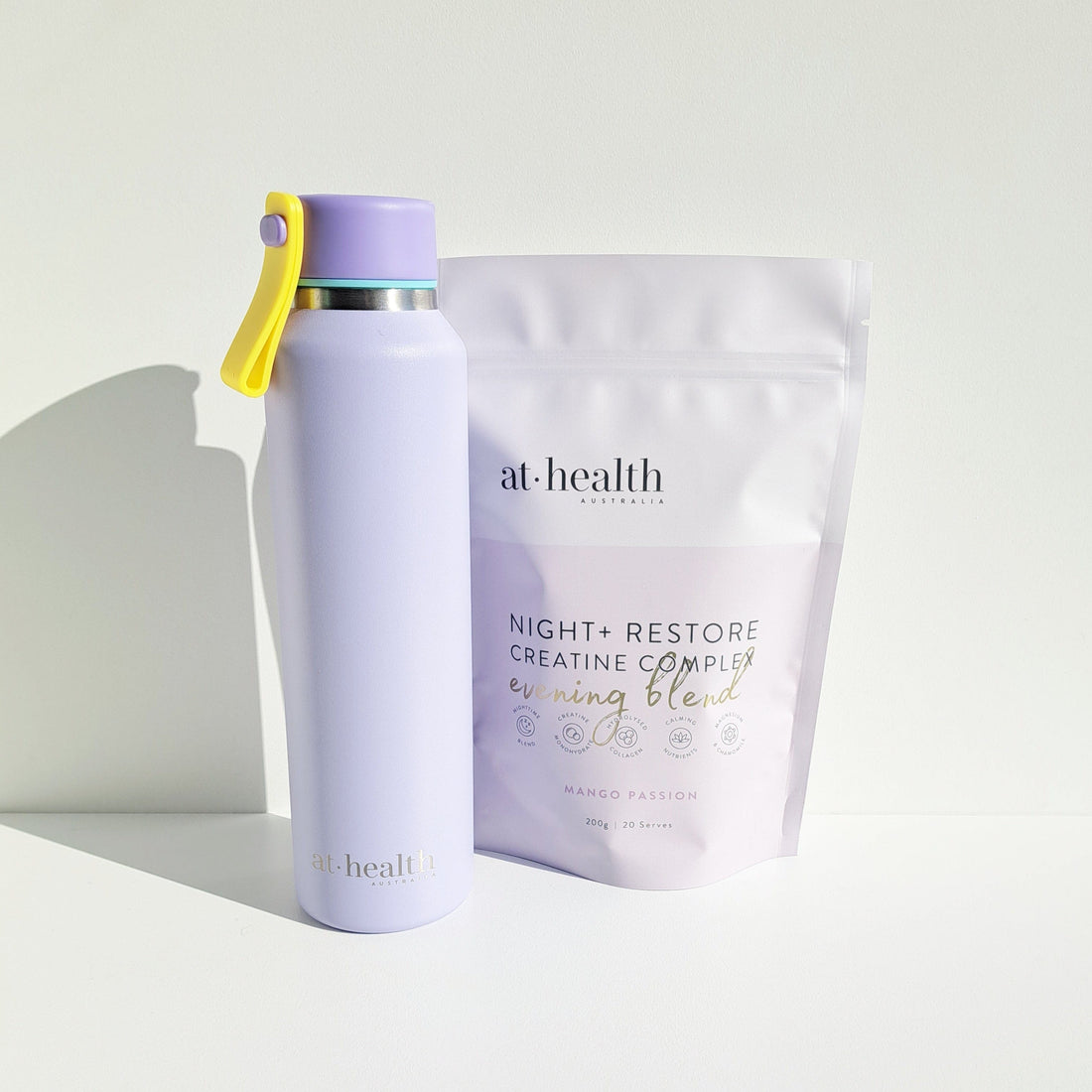 At Health Australia Pty Ltd Cute Stainless Bottle ( Purple or Sage )