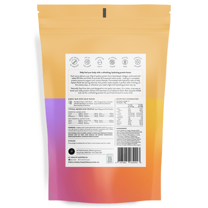 At Health Australia Pty Ltd Protein Water Passion Mango Protein Water with Collagen, Hydration Salts &amp; BCAA - Passion Mango