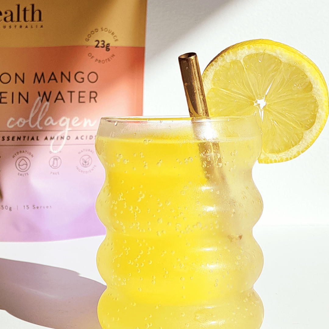 At Health Australia Pty Ltd Protein Water Protein Water with Collagen, Hydration Salts &amp; BCAA - Passion Mango