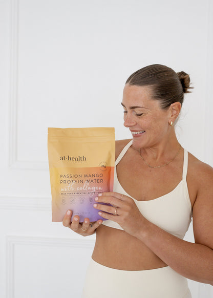At Health Australia Pty Ltd Protein Water Protein Water with Collagen, Hydration Salts &amp; BCAA - Passion Mango