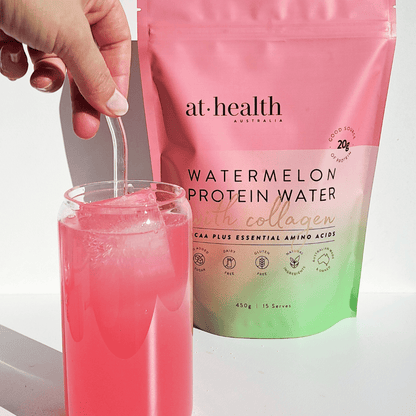 At Health Australia Pty Ltd Protein Water Protein Water with Collagen, Hydration Salts &amp; BCAA - Watermelon