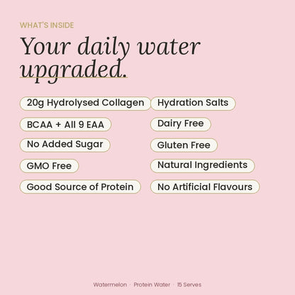 At Health Australia Pty Ltd Protein Water Protein Water with Collagen, Hydration Salts &amp; BCAA - Watermelon