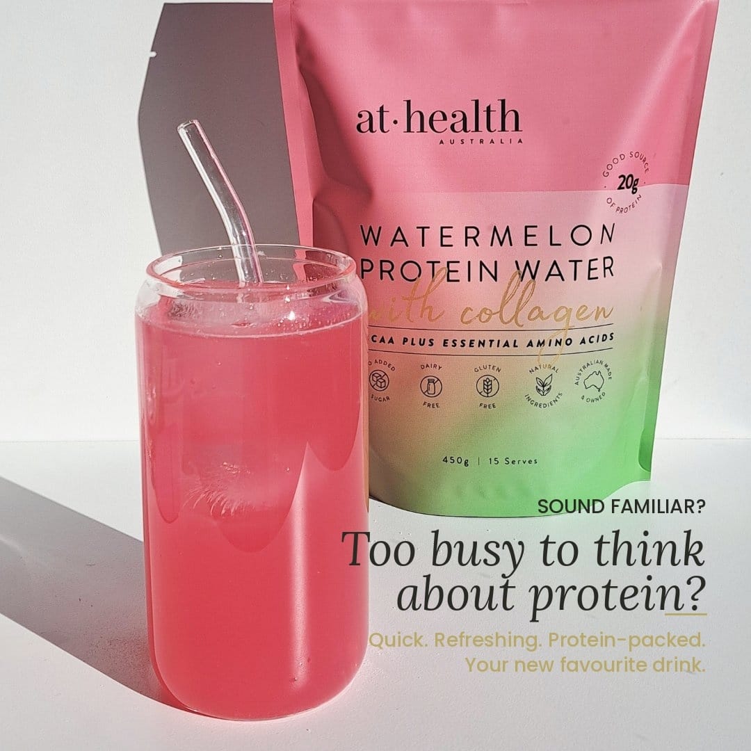 At Health Australia Pty Ltd Protein Water Protein Water with Collagen, Hydration Salts &amp; BCAA - Watermelon