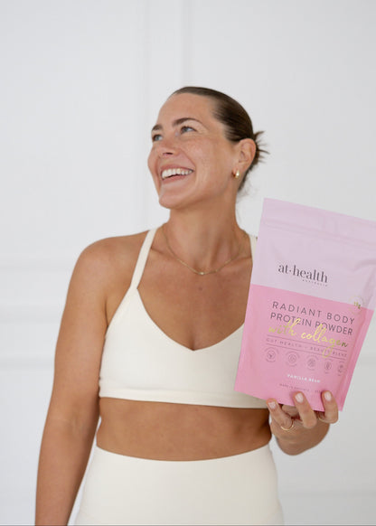 At Health Australia Radiant Protein + Collagen Radiant Body Protein Powder + Collagen - Vanilla Bean