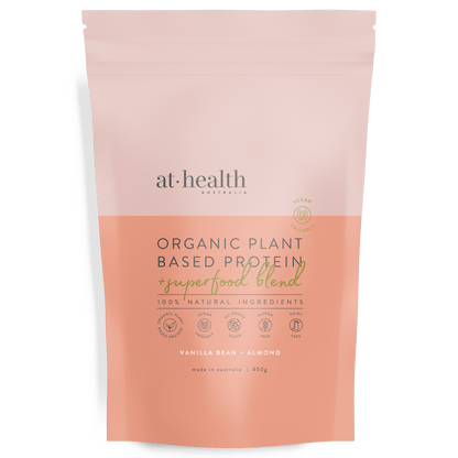 At Health Australia Vegan Vegan Organic Plant Based Protein Powder - Vanilla &amp; Almond