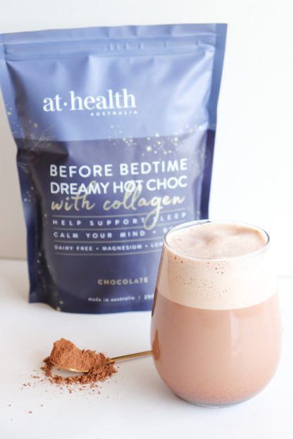 At Health Australia Wellness Before Bedtime Dreamy Hot Chocolate with Collagen