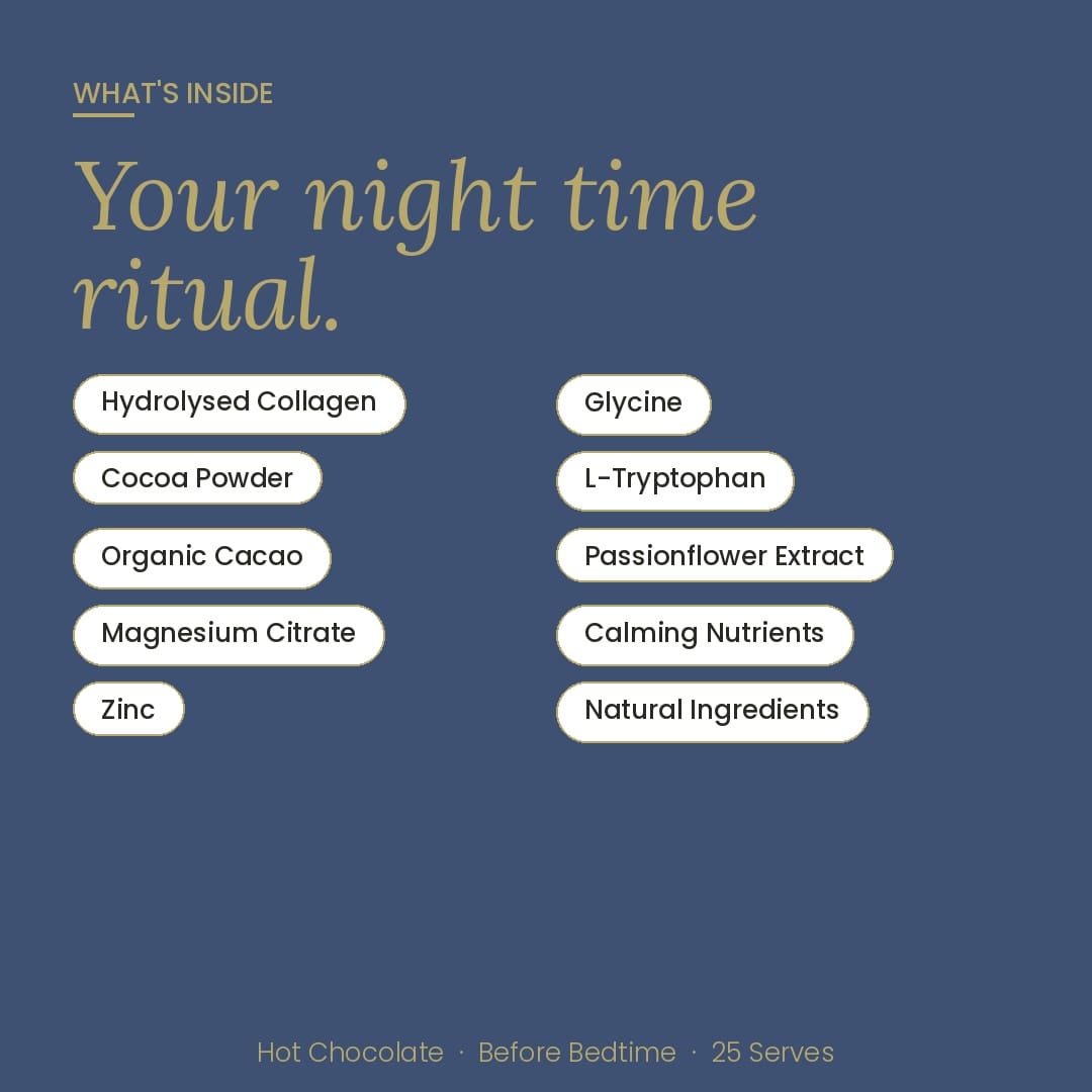 At Health Australia Wellness Before Bedtime Dreamy Hot Chocolate with Collagen