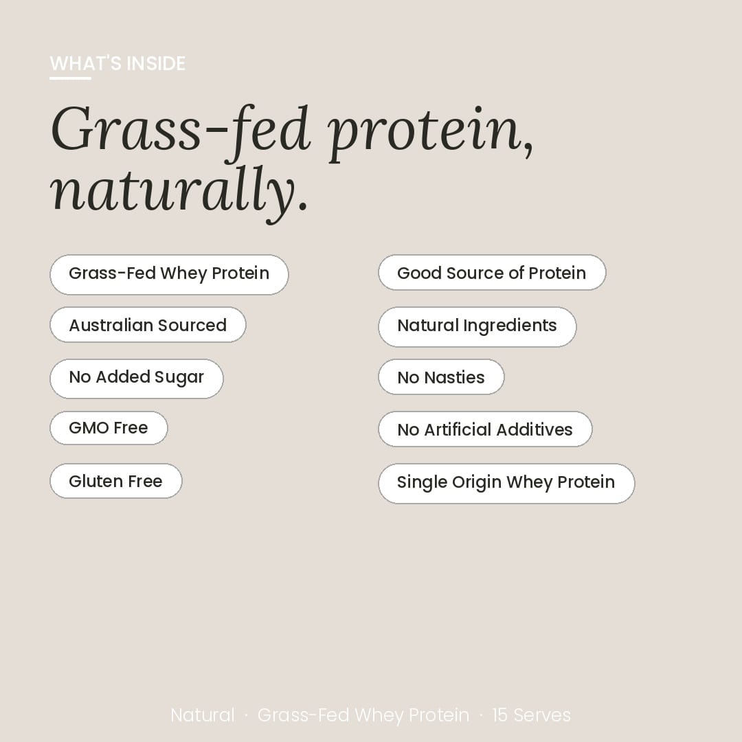 At Health Australia Whey Australian Grass-Fed Whey Protein Concentrate - Natural