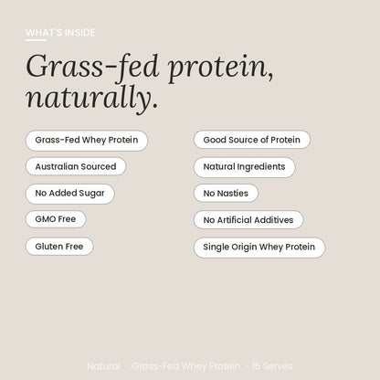 At Health Australia Whey Australian Grass-Fed Whey Protein Concentrate - Natural