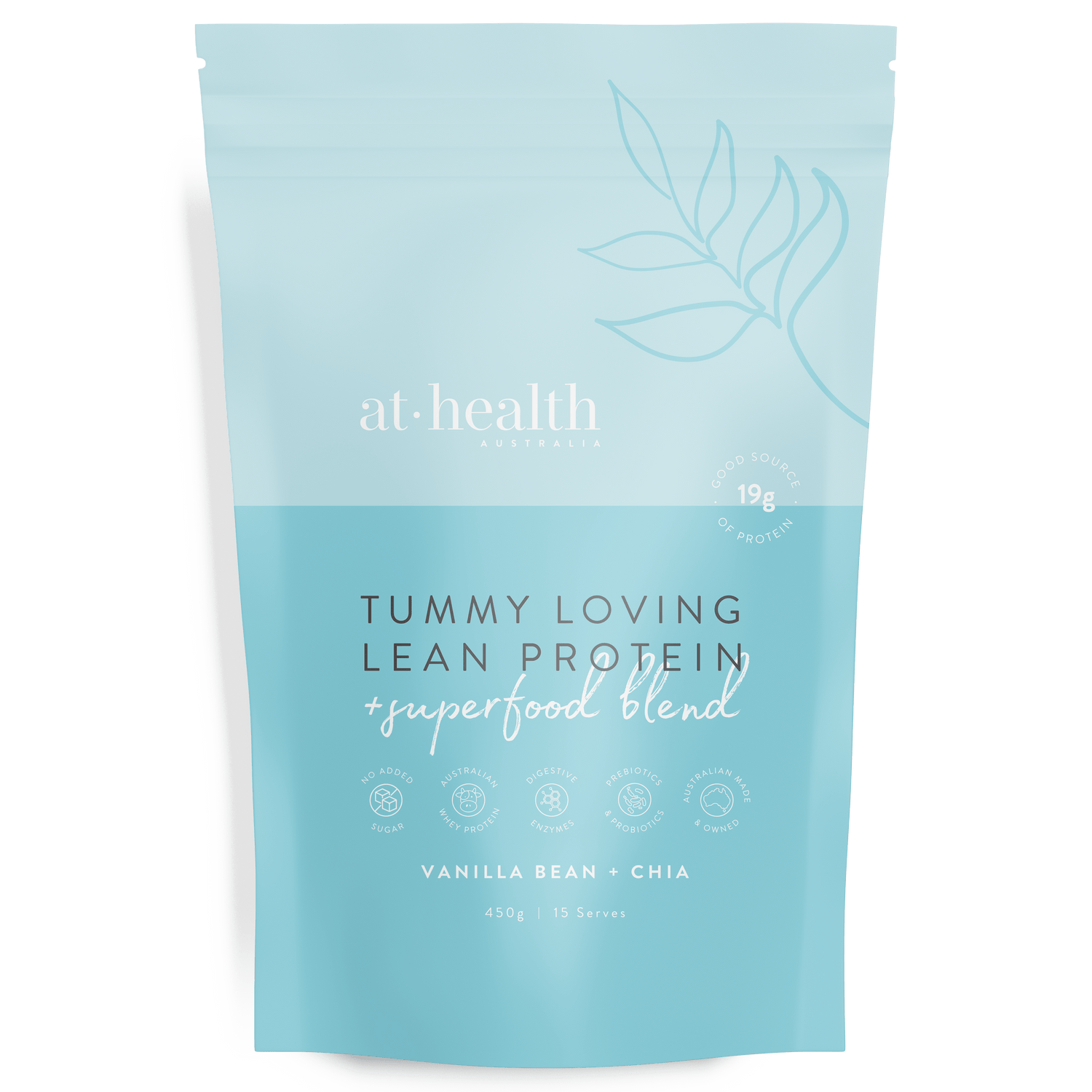 At Health Australia WPI Tummy Loving Lean Protein - Vanilla Bean &amp; Chia