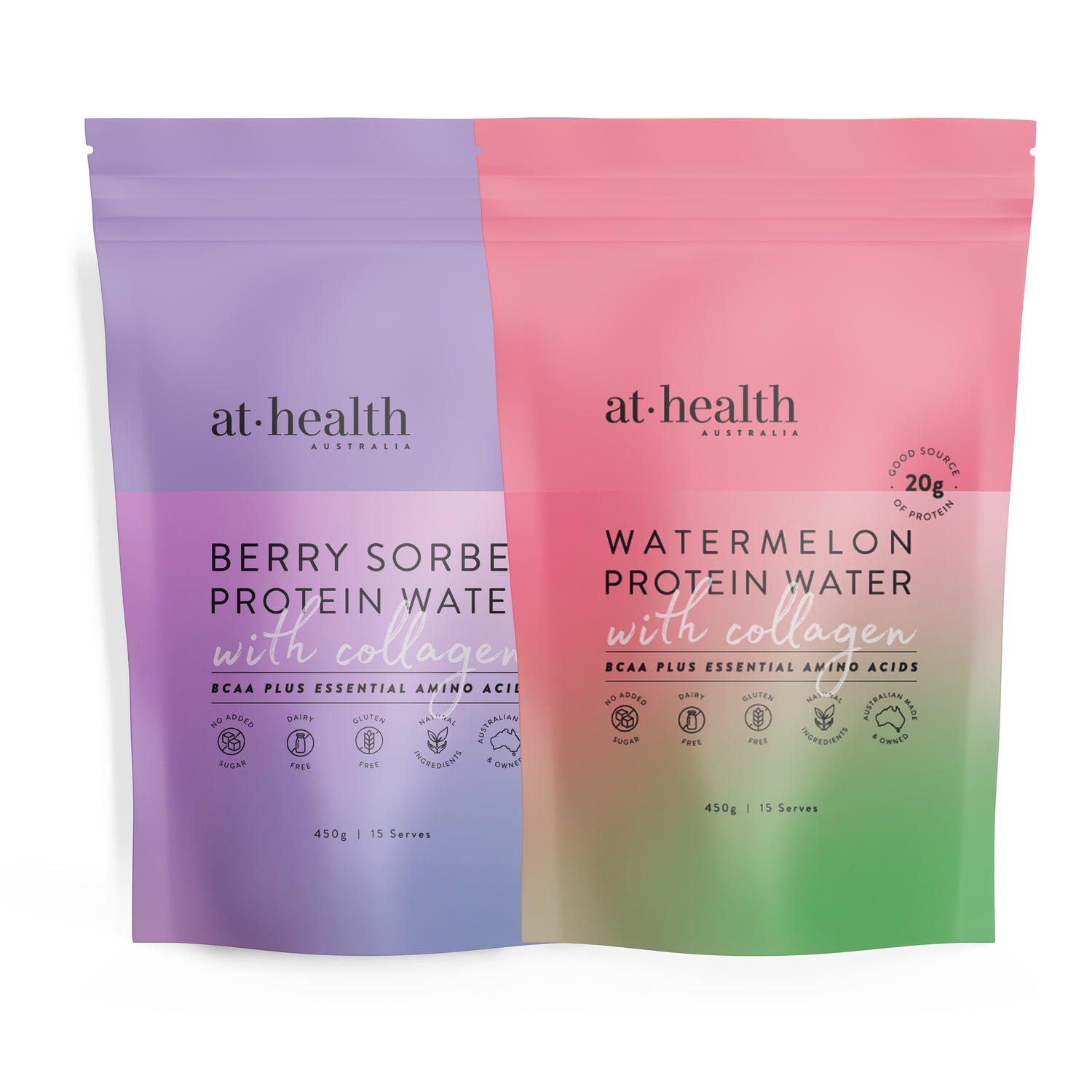 Protein Water with Collagen, Hydration Salts &amp; BCAA - Watermelon
