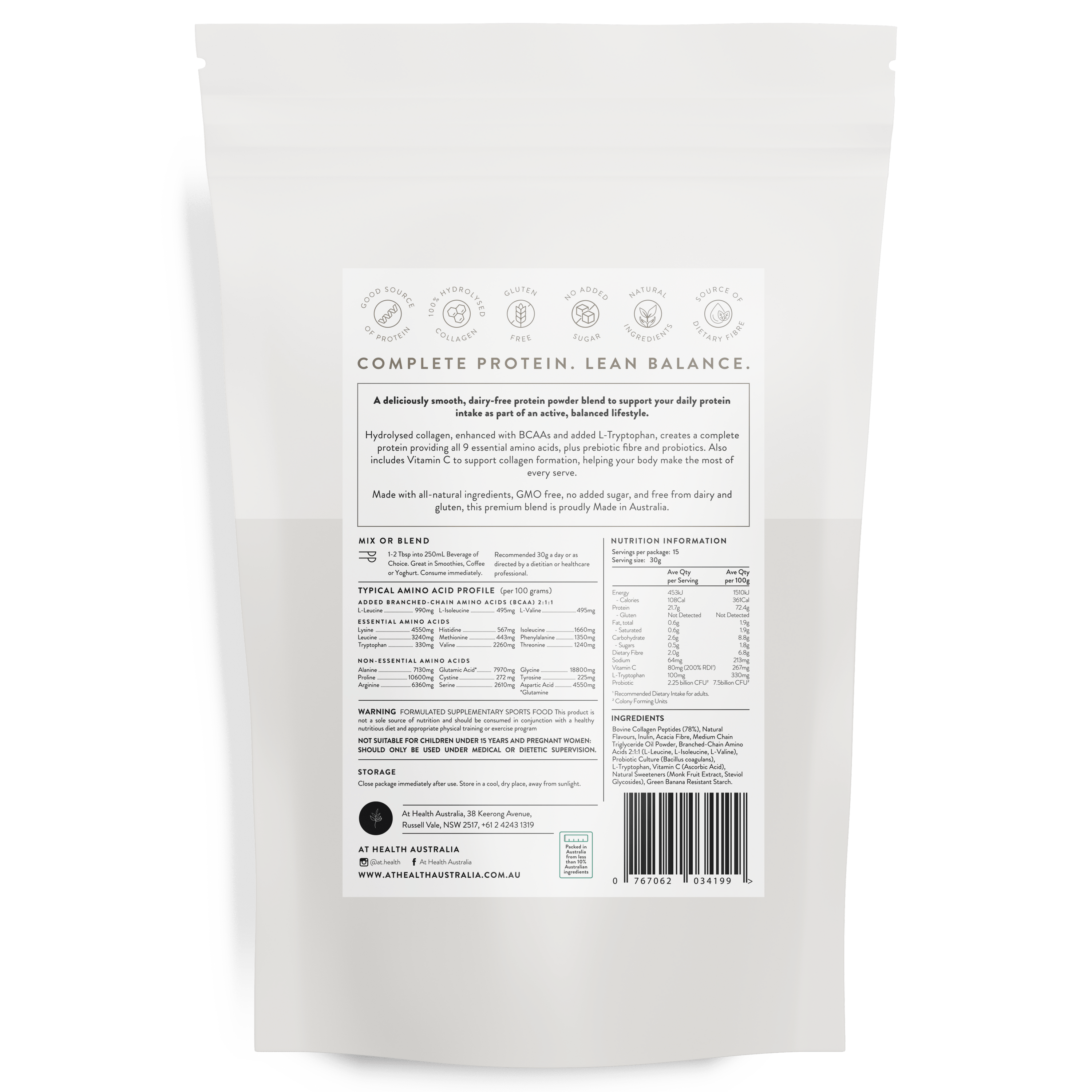 Lean Balance Protein Powder - Vanilla