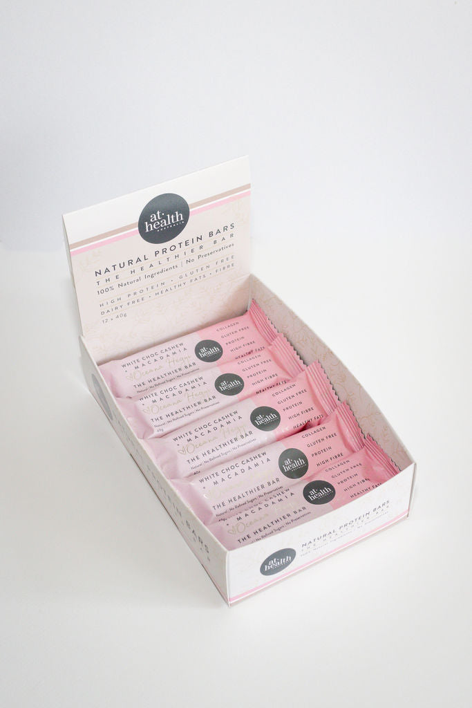 Collagen &amp; Protein Bars - White Choc Cashew &amp; Macadamia